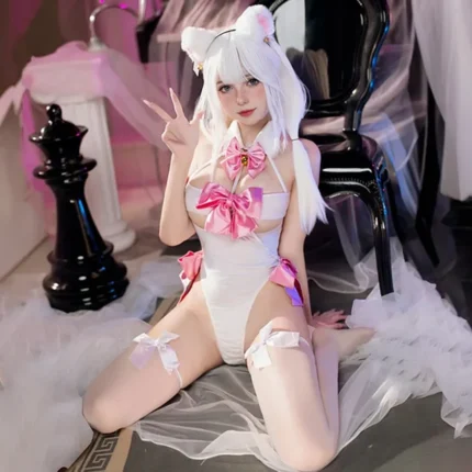 Catgirl Cosplay Open crotch