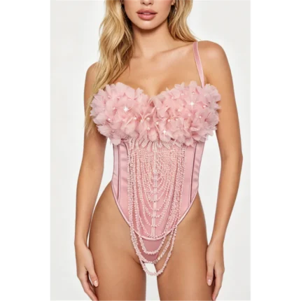 Handmade Flower Tassel Backless