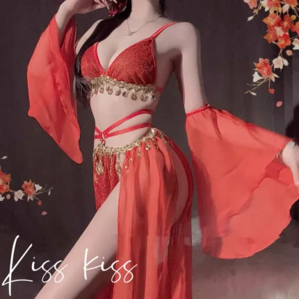 Lace Backless Chiffon Chinese