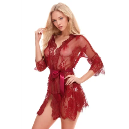 Rose Lace Robe