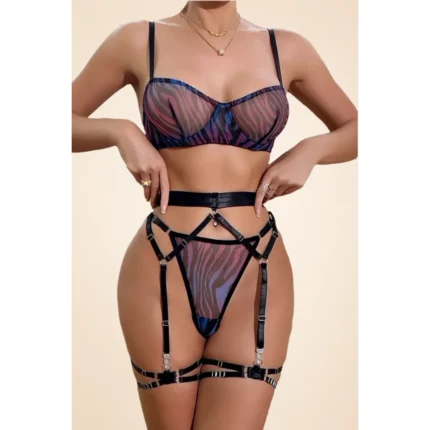 Sexy Leopard Print Mesh